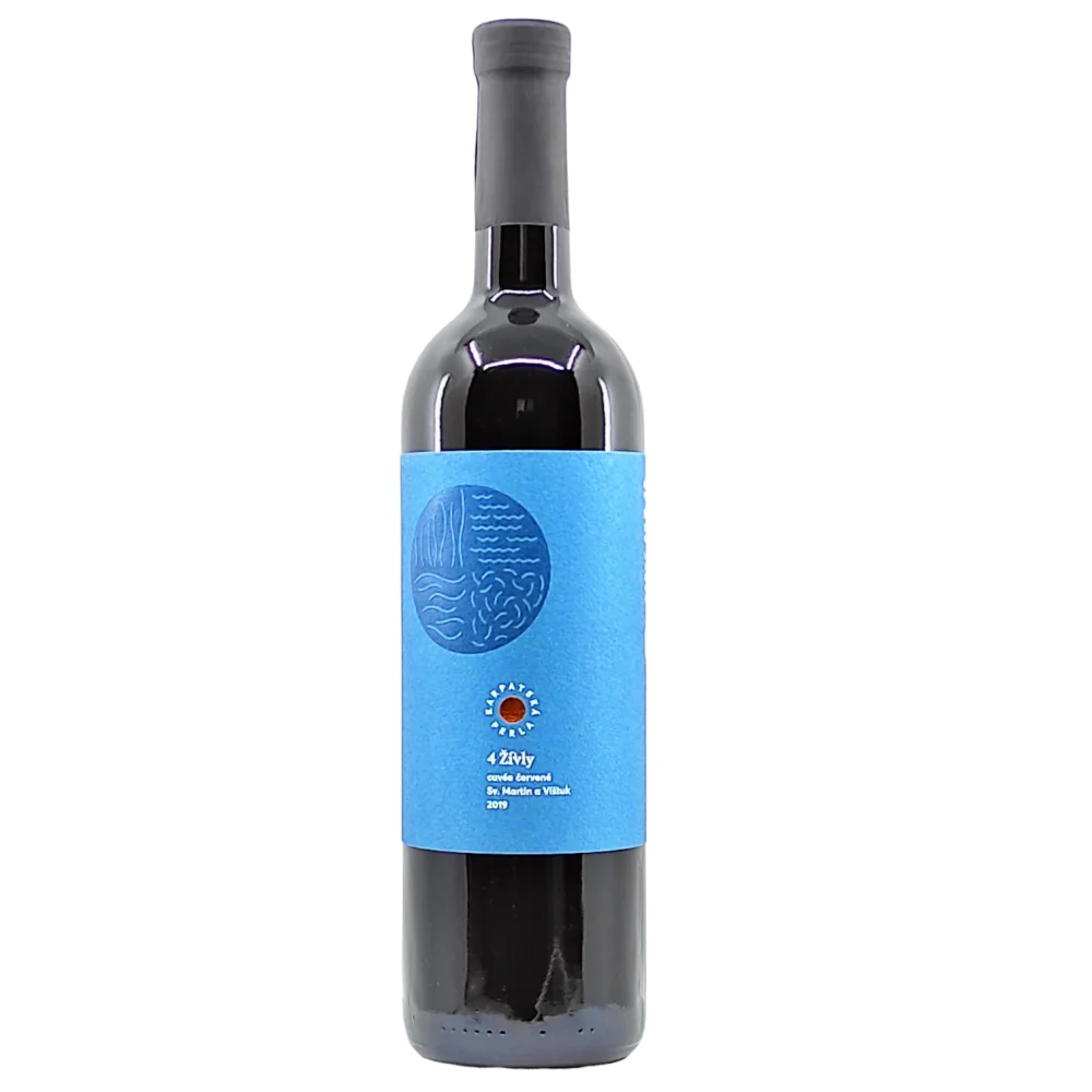 Karpatská Perla 4 Živly červené 2019 13,5% 0,75 l (čistá fľaša)