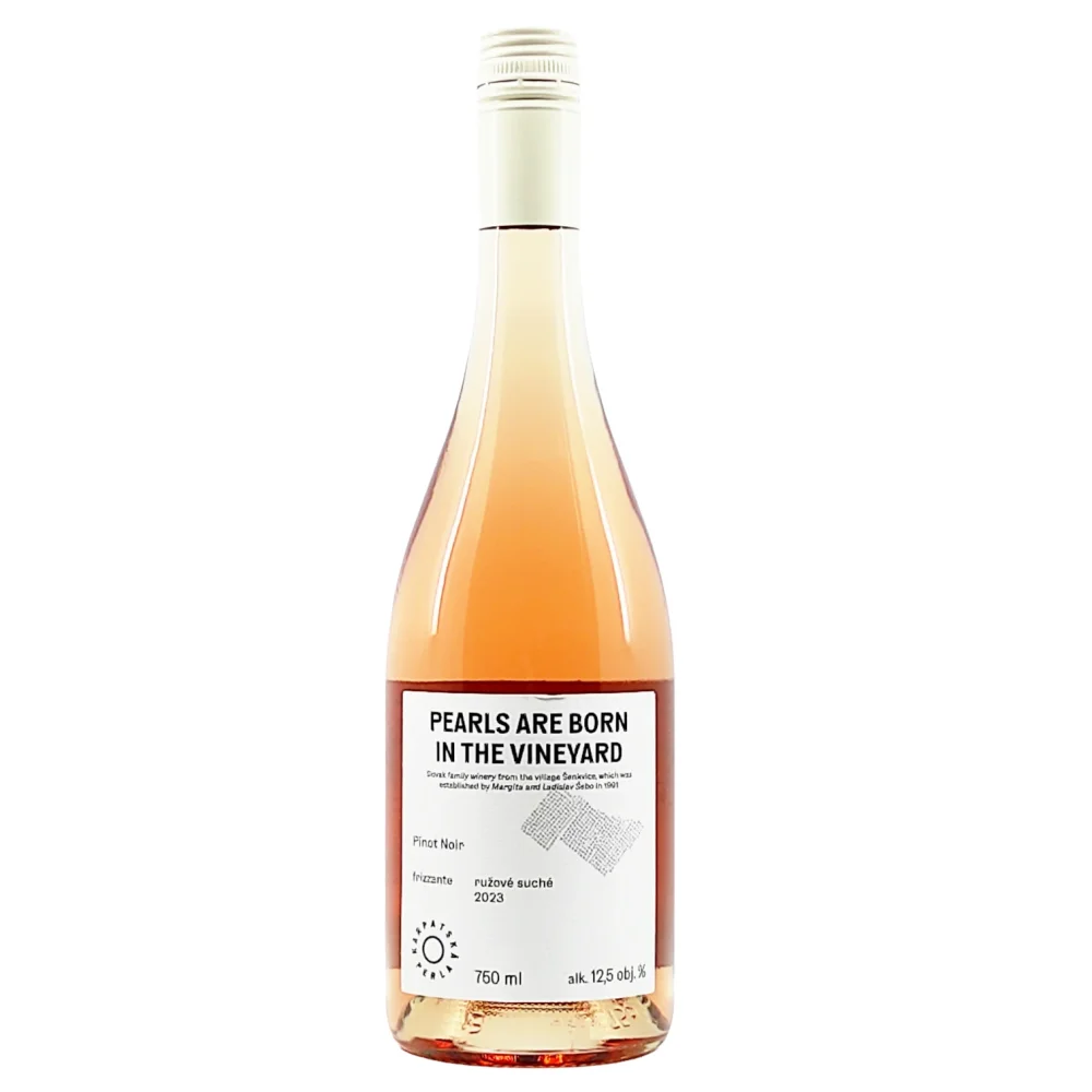 Karpatská perla Frizzante Pinot Noir 2023, suché, 0,75 l