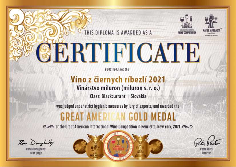 Blackcurrant wine, 0,75 l