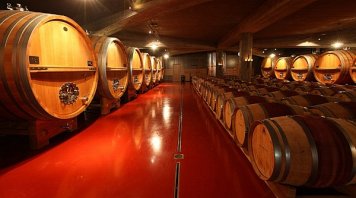 Impressive barrels of the Mrva & Stanko winery Impressive barrels of the Mrva & Stanko winery