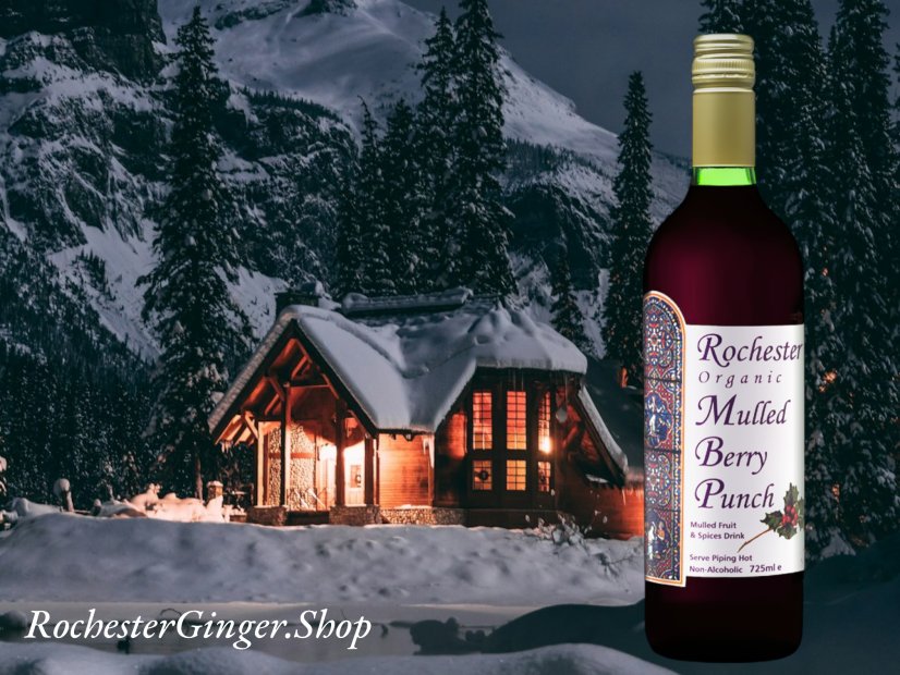 Rochester organic Mulled Berry Punch - non-alcoholic natural drink (725ml)