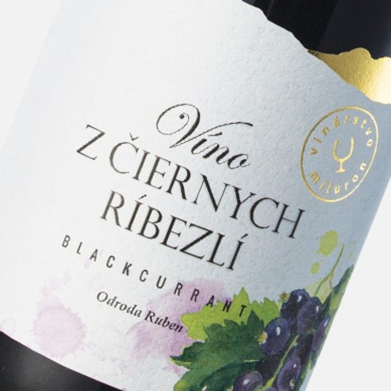 Blackcurrant wine, 0,75 l